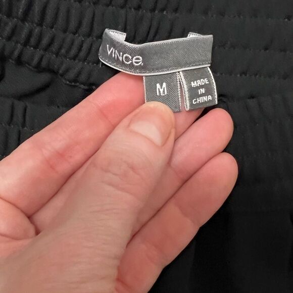 Vince medium crape jogger trousers black legging - Picture 9 of 12